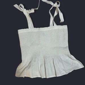 J. Crew Sleeveless Top with Tie Straps
